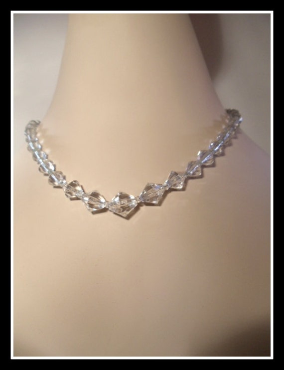 Faceted Lead Crystal Necklace