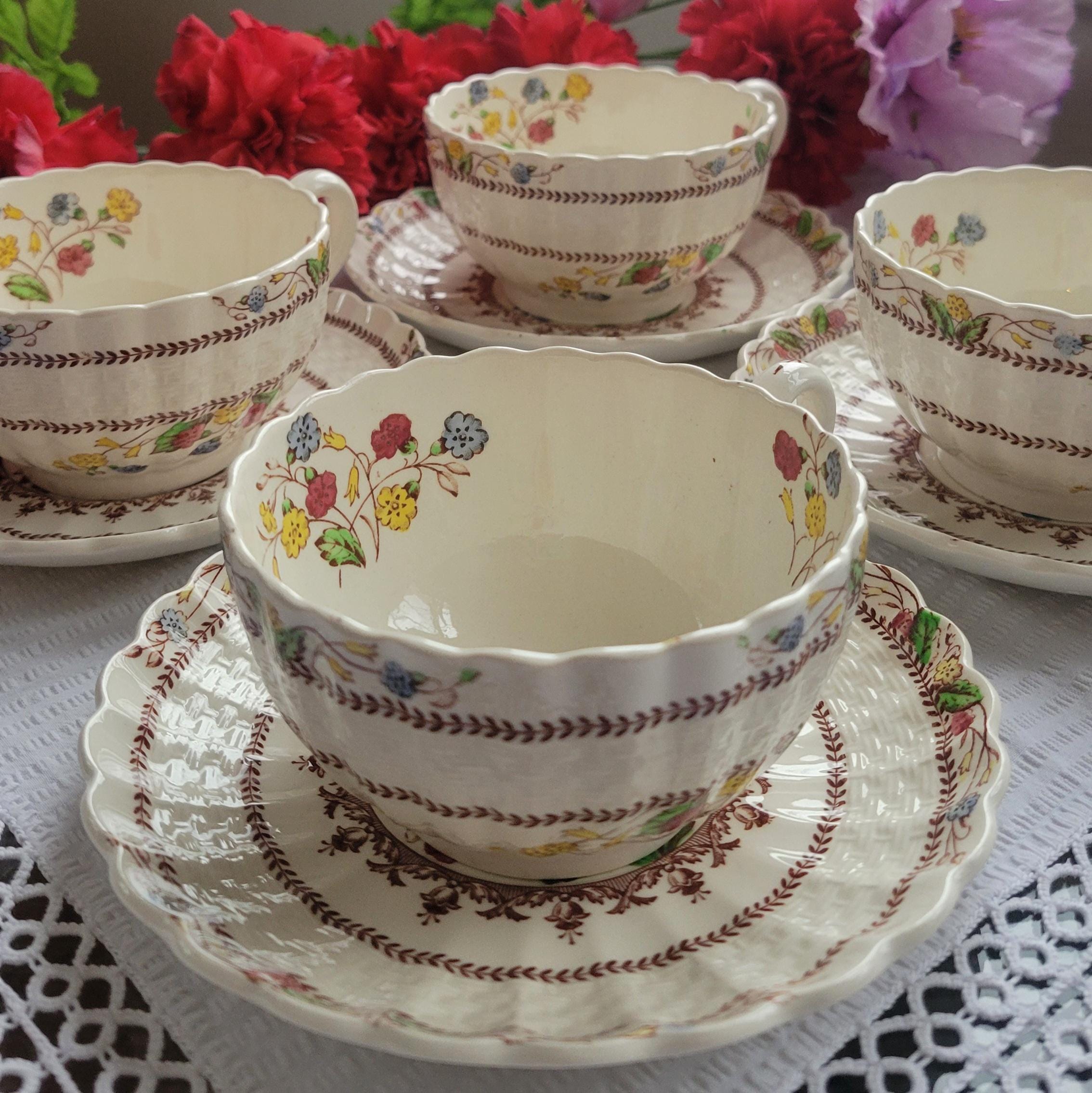 Copeland Spode Tea Cups and Saucers - Etsy