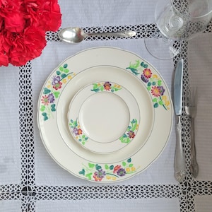 Vintage Copeland Spode "Golden State" Plates | Embossed Floral