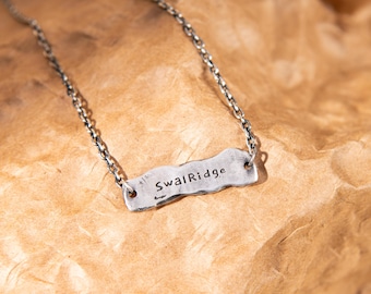 Custom 999 fijnzilveren ketting, gepersonaliseerde naamsieraden, minimalistische vintage, cadeau voor haar