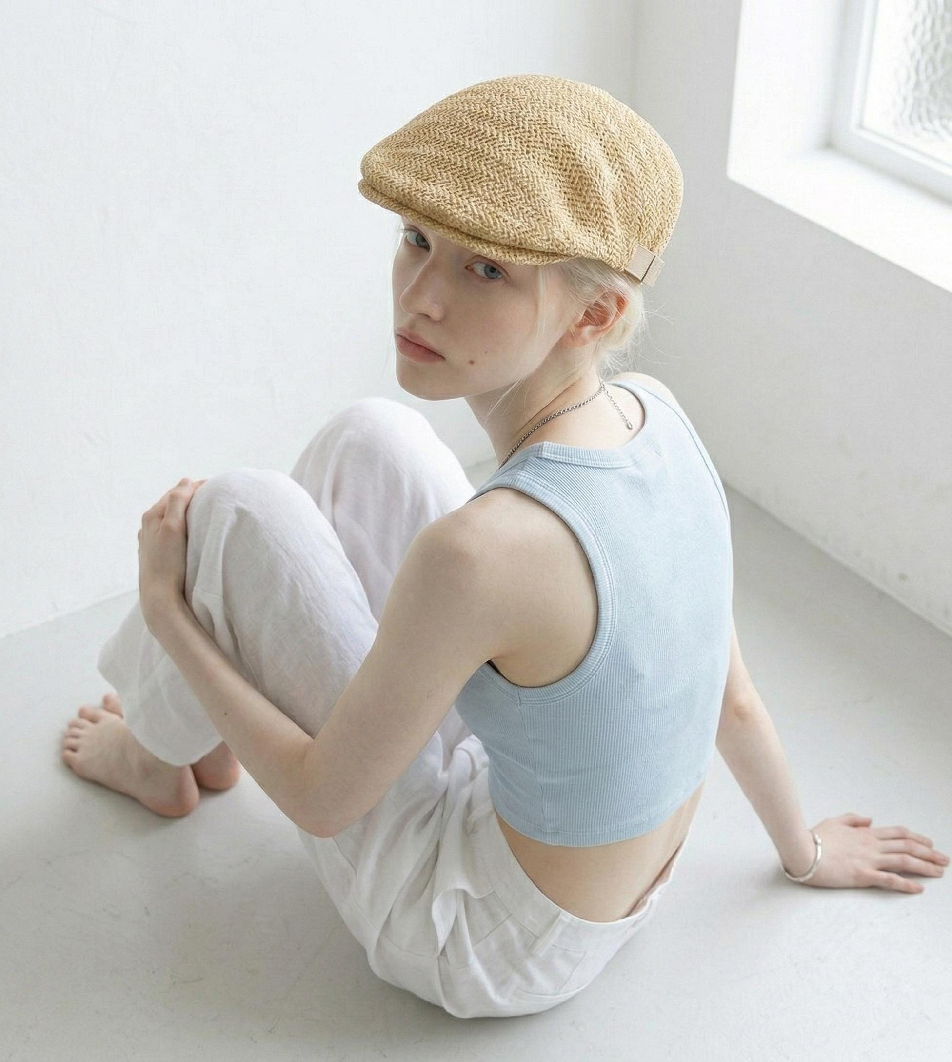 Vintage Womens Felt Beret Hat Blue Butterfly Applique Meyer Brothers Raffia Butterfly Beret - Etsy main image 3