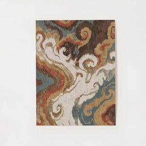 Desert Abstract Print, Neutral Earth Tones, Silk Road Inspired Poster, Central Asian Art