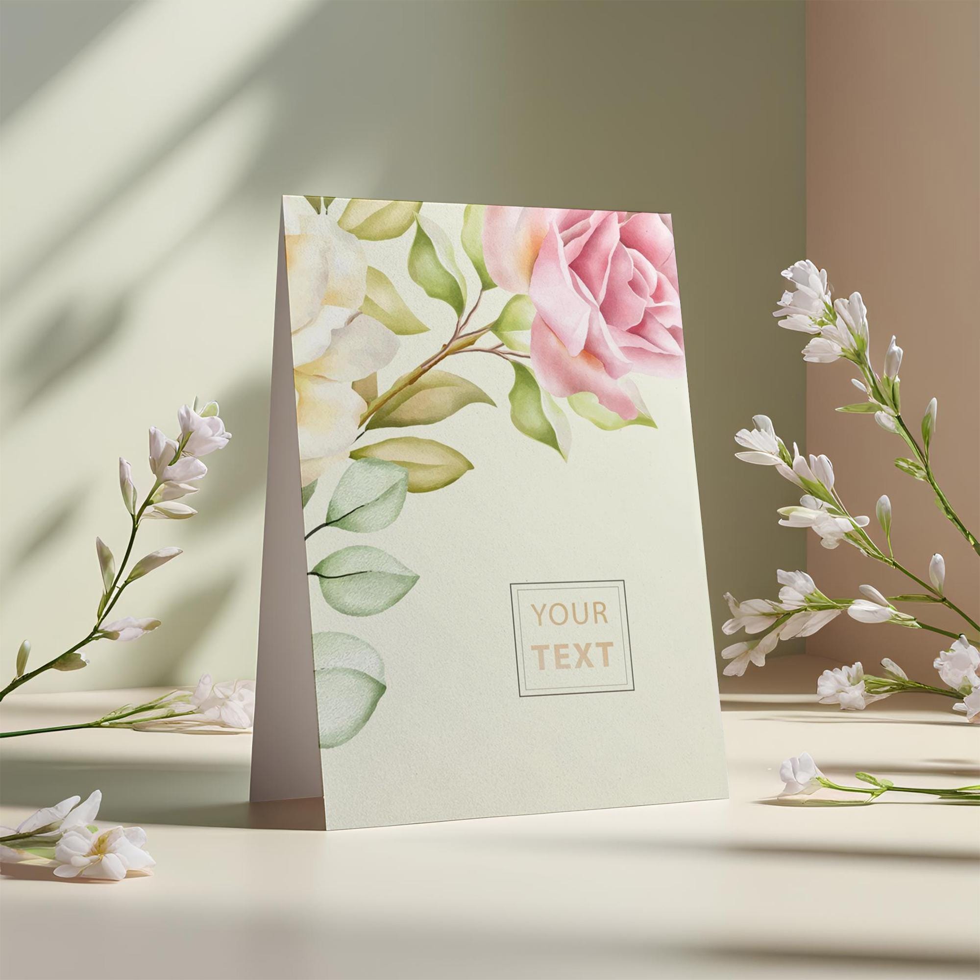Card Jpg Greeting Card Mockup | Editable PSD & JPEG | 2000x2000 Px | 300 DPI ...