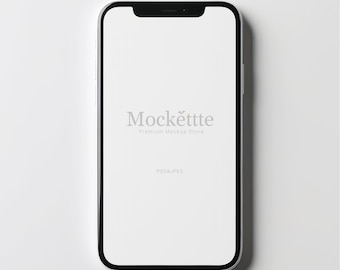 Black Phone Mockup | Editable PSD & JPEG | 2000x2000 px | 300 DPI | Minimal Modern Branding Scene | For Branding, Presentation