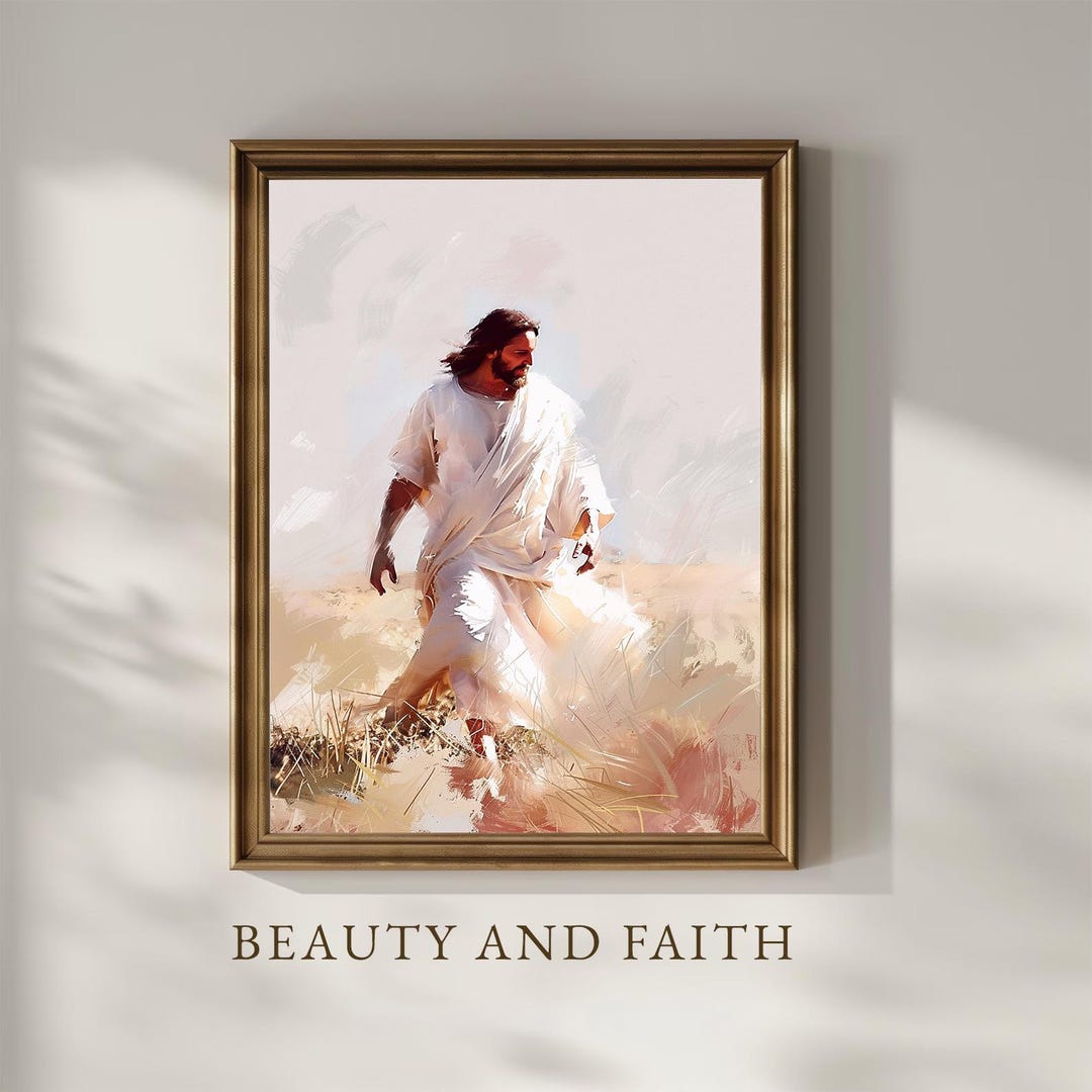 Jesus Resurrection Wall Art, Modern Christian Easter Decor, He is Risen ...