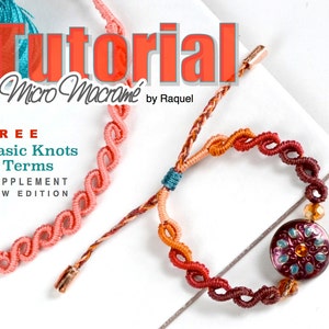 ENGLISH MicroMacrame Pattern bracelet waves Macrame PDF