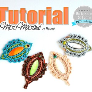 Micro Macrame Marquise Pendant Tutorial