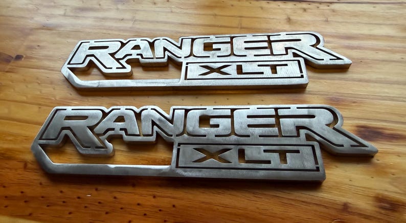 Set of Custom Cut Stainless Steel Ranger XLT Emblems - Etsy