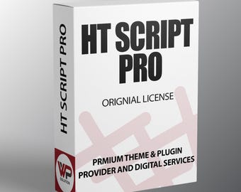 HT Script Pro – Licenza originale | Aggiornamenti a vita | Utilizzo multi-sito | Script WordPress premium
