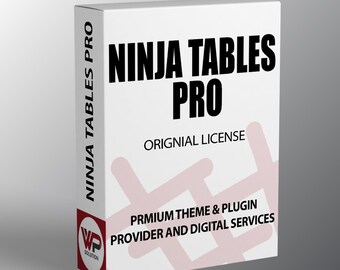 Ninja Tables Pro | Licenza originale | Aggiornamenti a vita per più siti web