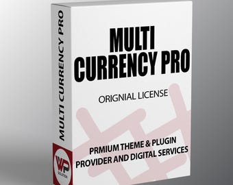 Multi Currency Pro | Licenza originale | Aggiornamenti a vita per più siti web