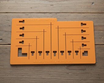 Bag Maker Boxed Bottom Template – 8 Sizes, Rotary Cutter Tool (3D Printed)