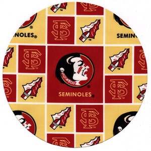 Mouse Pad Florida State University Seminoles Fabric Covered Mousepad FSU Mat