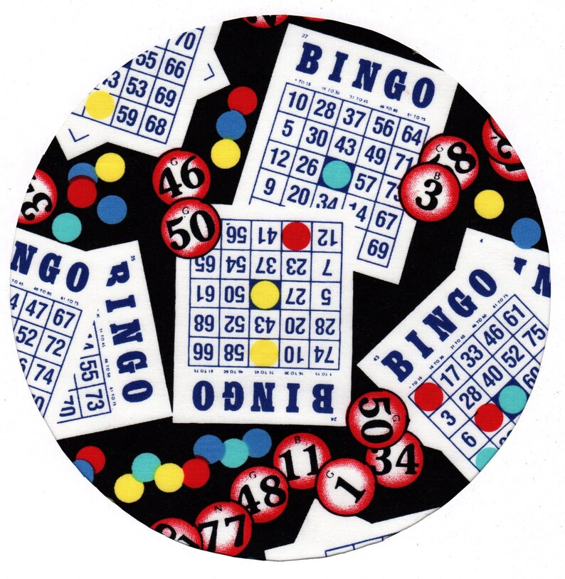 Mouse Pad Bingo Cards Fabric Covered Mousepad Mat Etsy