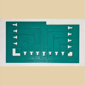 Bag Maker Boxed Bottom Cutting Template - 8 sizes in 1 Tool - Choice of Color - Sewing Tool - Bag Making Tool - Boxed Corner - 3D Printed