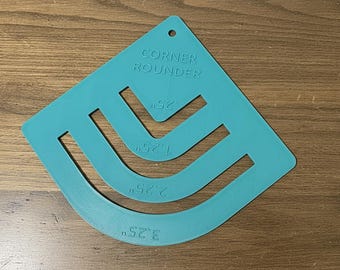 Corner Rounder Sewing Template – Rotary Cutter Friendly, PLA Plastic