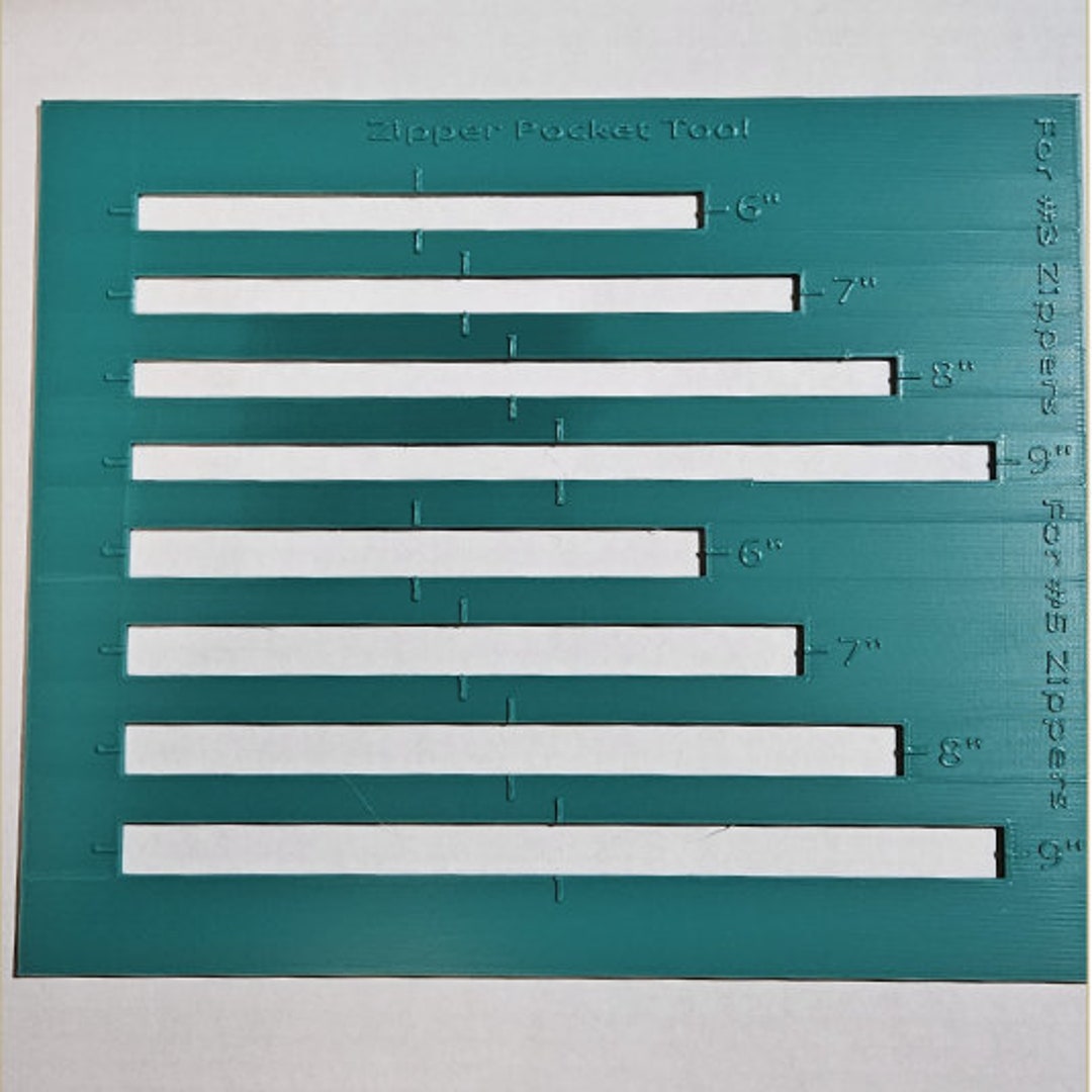 Zipper Pocket Template for Bag Makers Use to Draw the Box for Stitching Zipper Pocket Template for Bag Makers Use to Draw the Box for Stitching