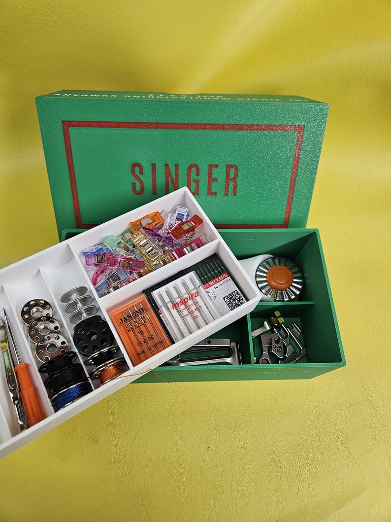 Oversized Replica Singer Sewing Attachment Box for More Organized ...