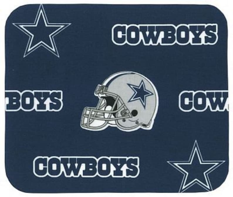 Mouse Pad Dallas Cowboys NFL Fabric Covered Mousepad Mat Etsy