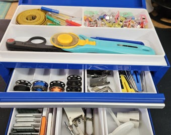 Kobalt Mini Toolbox Organizing Inserts for Sewing - Fully Enclosed Removable Trays - Easy Access - Keep Your Items in Place - 3D Printed