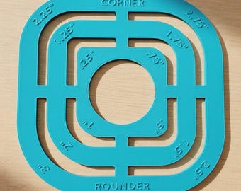 Curved Corner Sewing Template – 12 Sizes in 1, Bag Making Tool