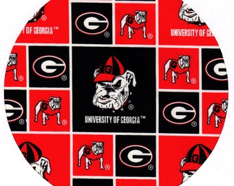 Mouse Pad University of Georgia Bulldogs Fabric Covered Mousepad Mat