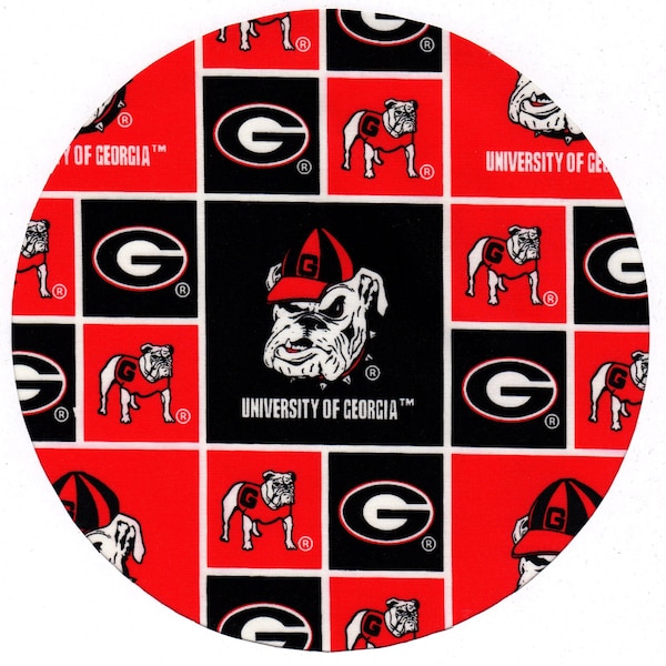 Mouse Pad University of Georgia Bulldogs Fabric Covered Mousepad Mat