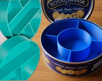 3D Printed Cookie Tin Organizer – Craft & Sewing Storage Tray
