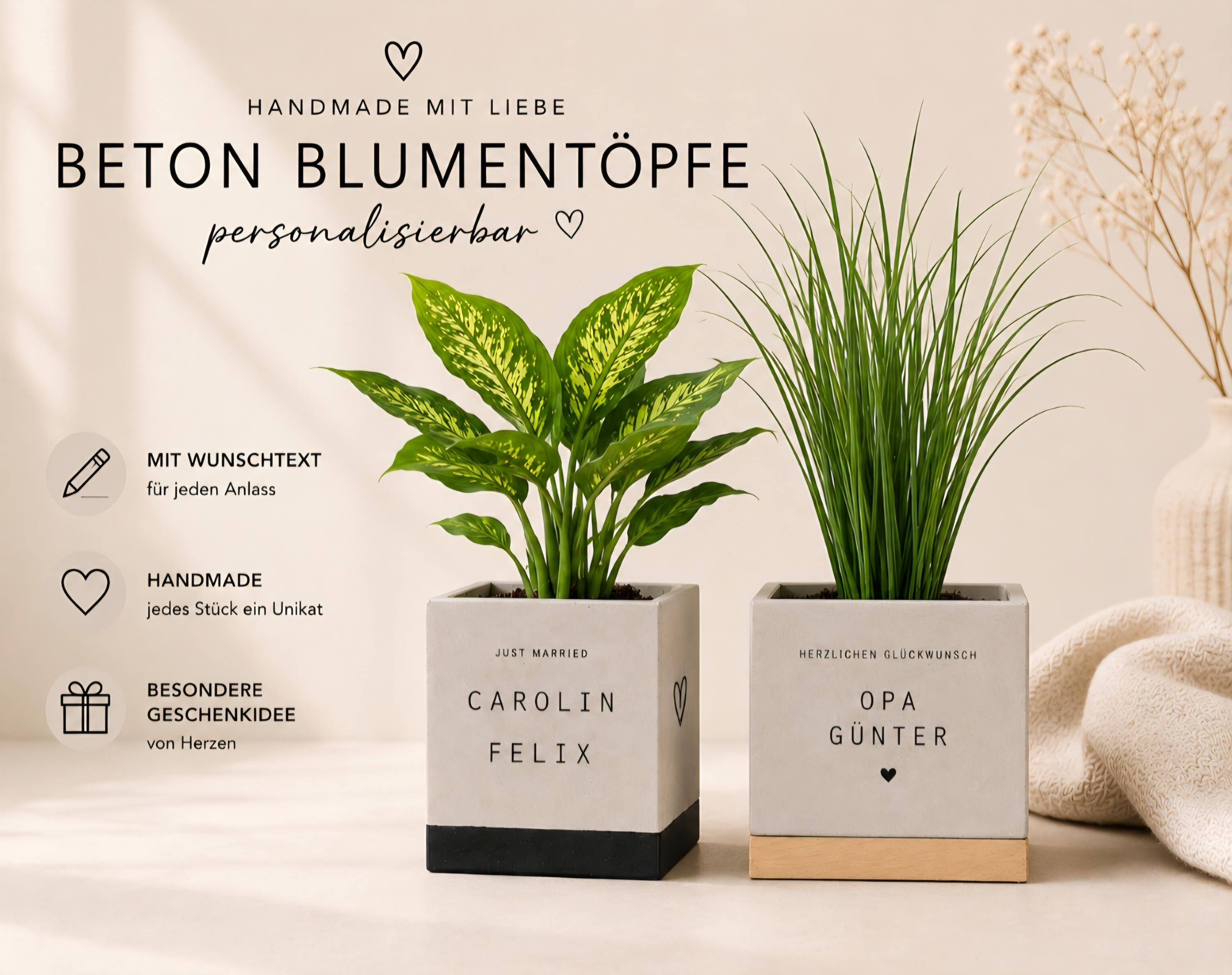 Flacher blumentopf
