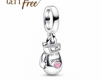 Colgante de guante de boxeo de plata esterlina de la colección Moments, hecho a mano para Navidad, regalo para el Día de la Madre.