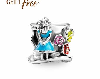 Alicia en el País de las Maravillas y la Fiesta del Té del Sombrerero Loco, hechas a mano. Regalo con caja y bolsa exquisitas. Regalo para el Día de la Madre.