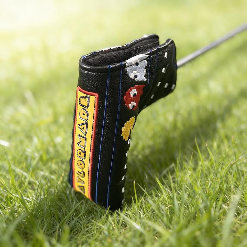 Taylormade Pacman Retro Arcade Pac-man Golf Headcovers Set Pixel Ghost PU Leather Driver ...