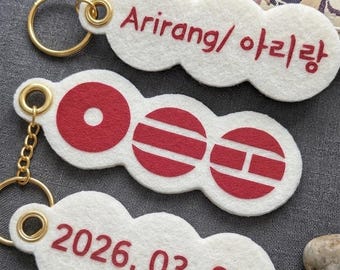 Filcowy brelok BTS Comeback 2026, akcesorium ARMY, Arirang