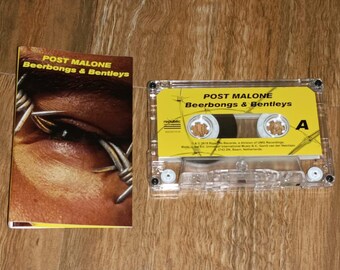 POST MALONE beerbongs & bentleys cassette tape
