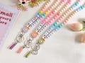 Personalized Teacher ID Lanyard with Name, Boho Silicone Beaded Badge Holder with Tassel