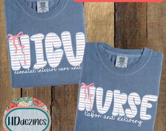 Nurse DTF Transfer, Ready 2 Press, Trendy DTF Prints, 3 Second Press DTFs, Labor and Delivery DTF Print, Nicu Nurse Shirt