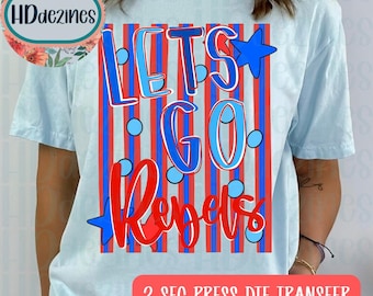 Let's Go Rebels DTF Print, Ready to Press, Football DTF Transfer, Trendy Transfers, Game Day Rebels DTF
