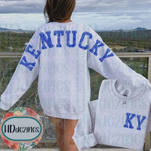 Kentucky Varsity Sweatshirt, KY Sweater, Women’s Kentucky Shirt, Gifts for Her, Trendy KY State Sweatshirt