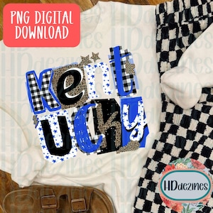 Litery Kentucky Spirit Ransom PNG, Kentucky Design, KY PNG, Pobieranie cyfrowe, Bluza Kentucky, Kentucky Sports PNG