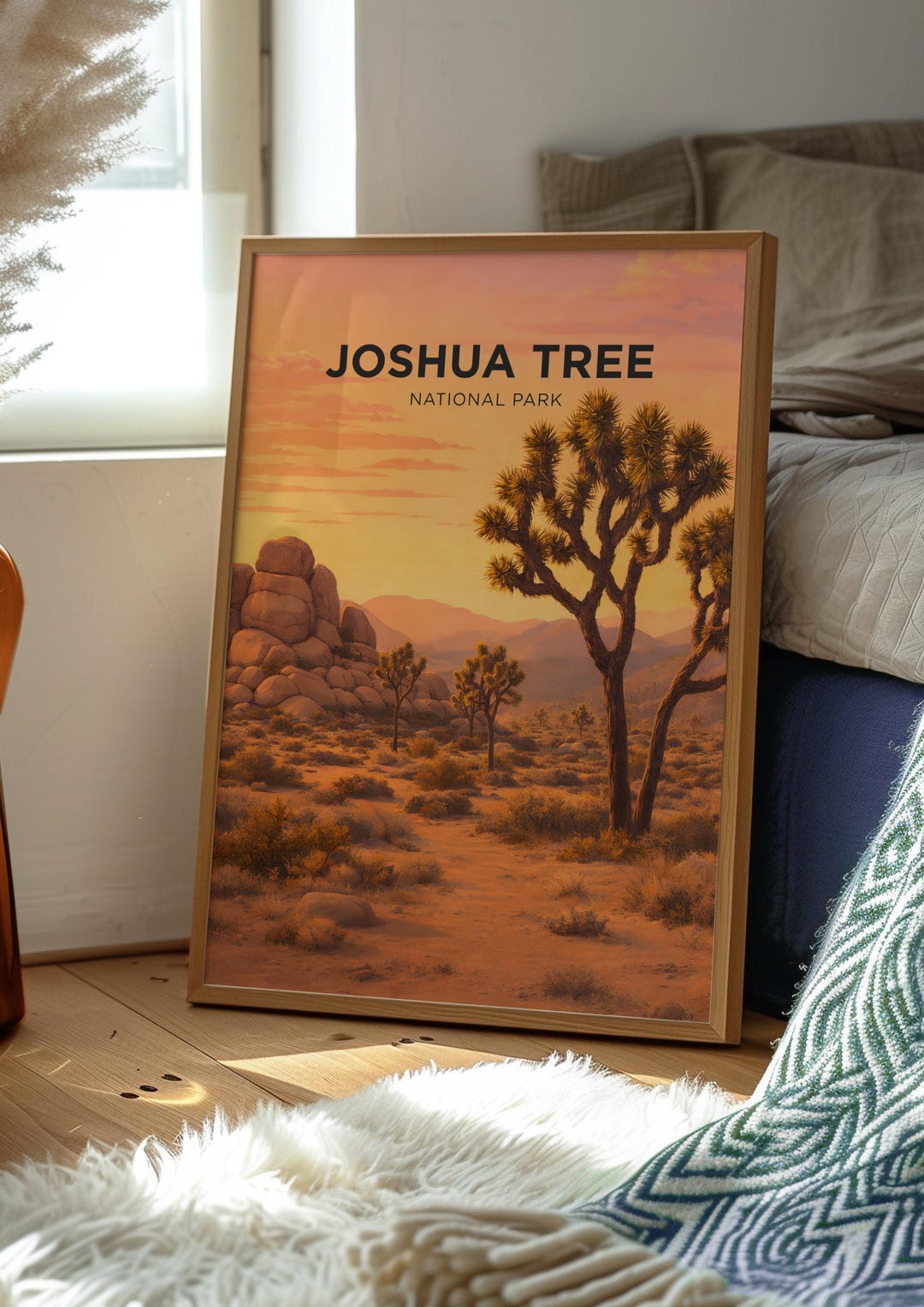 Joshua Tree National Park Poster | US National Parks Wall Art | USA ...