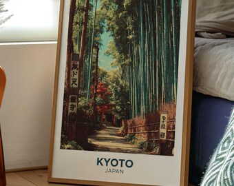 Arashiyama Forest Poster | Kyoto Japan Travel Print
