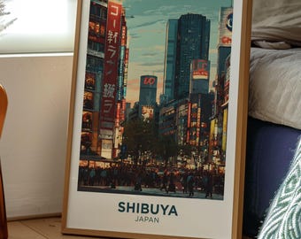 Shibuya Crossing Poster | Japan Travel Print