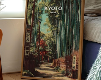 Arashiyama Forest Print | Kyoto Japan Travel Poster