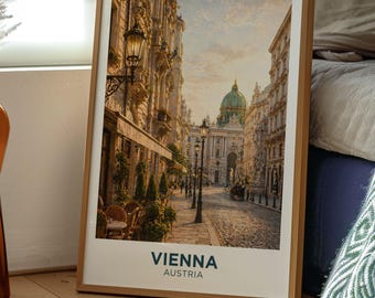 Vienna Poster | Austria Wall Art | European Print | Travel Art