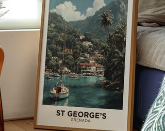 St George's Wall Art | Grenada Travel Print