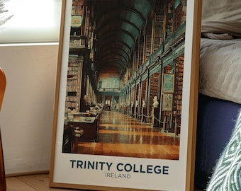 Trinity College Poster | Ireland Travel Print