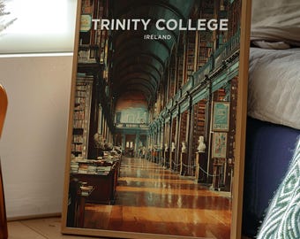 Trinity College Poster | Ireland Travel Print