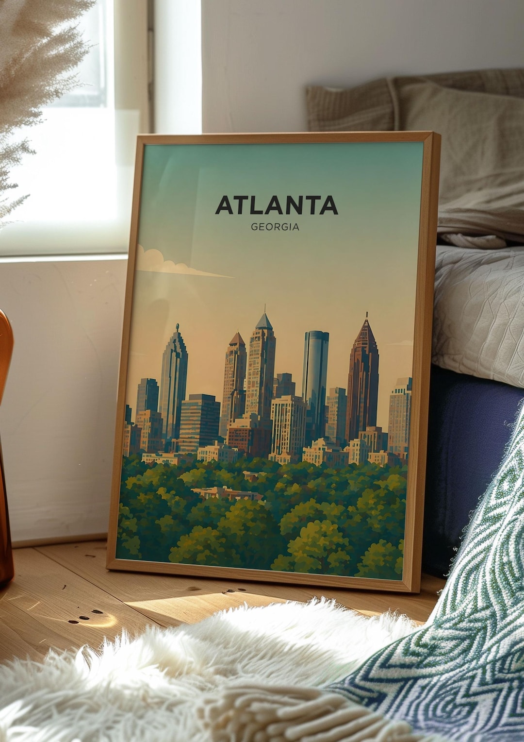 Atlanta Poster | Georgia Wall Art | USA | Travel Print - Etsy