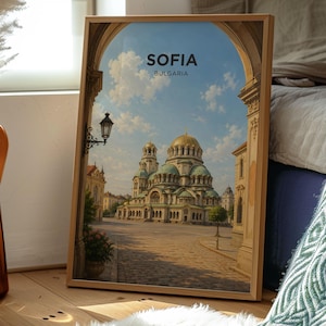 Sofia Poster | Bulgaria Wall Art | European Print | Travel Art