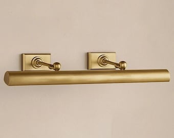 Cabinet Maker's 24' Picture Light Brass Vintage Antique  Wall Decor